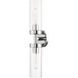Ludlow 2 Light 4.25 inch Polished Chrome Vanity Sconce Wall Light