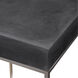 Jase 20 X 14 inch Black Concrete Look and Brushed Nickel Accent Table