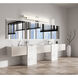 Zane LED 40 inch Chrome Vanity Wall Light