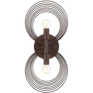 Doral 2 Light 7.75 inch Forged Bronze ADA Sconce Wall Light