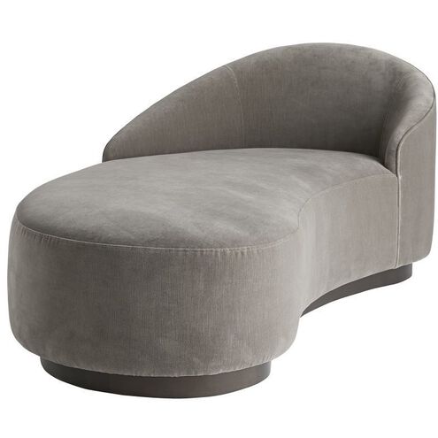 Turner Sharkskin Chaise, Left Arm