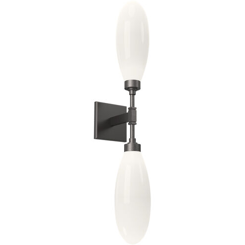 Fiori LED 4.5 inch Graphite Indoor Sconce Wall Light, Double