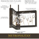 Maison Des Fleurs LED 30 inch Regal Bronze with Empire Gold Chandelier Ceiling Light