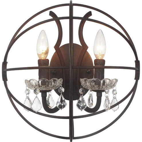 Campechia 2 Light 14 inch Brown Wall Light