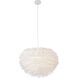 Canada 1 Light 24 inch White Chandelier Ceiling Light