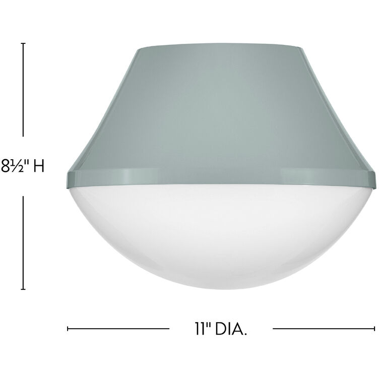 Haddie LED 11 inch Seafoam Foyer Light Ceiling Light, Flush Mount