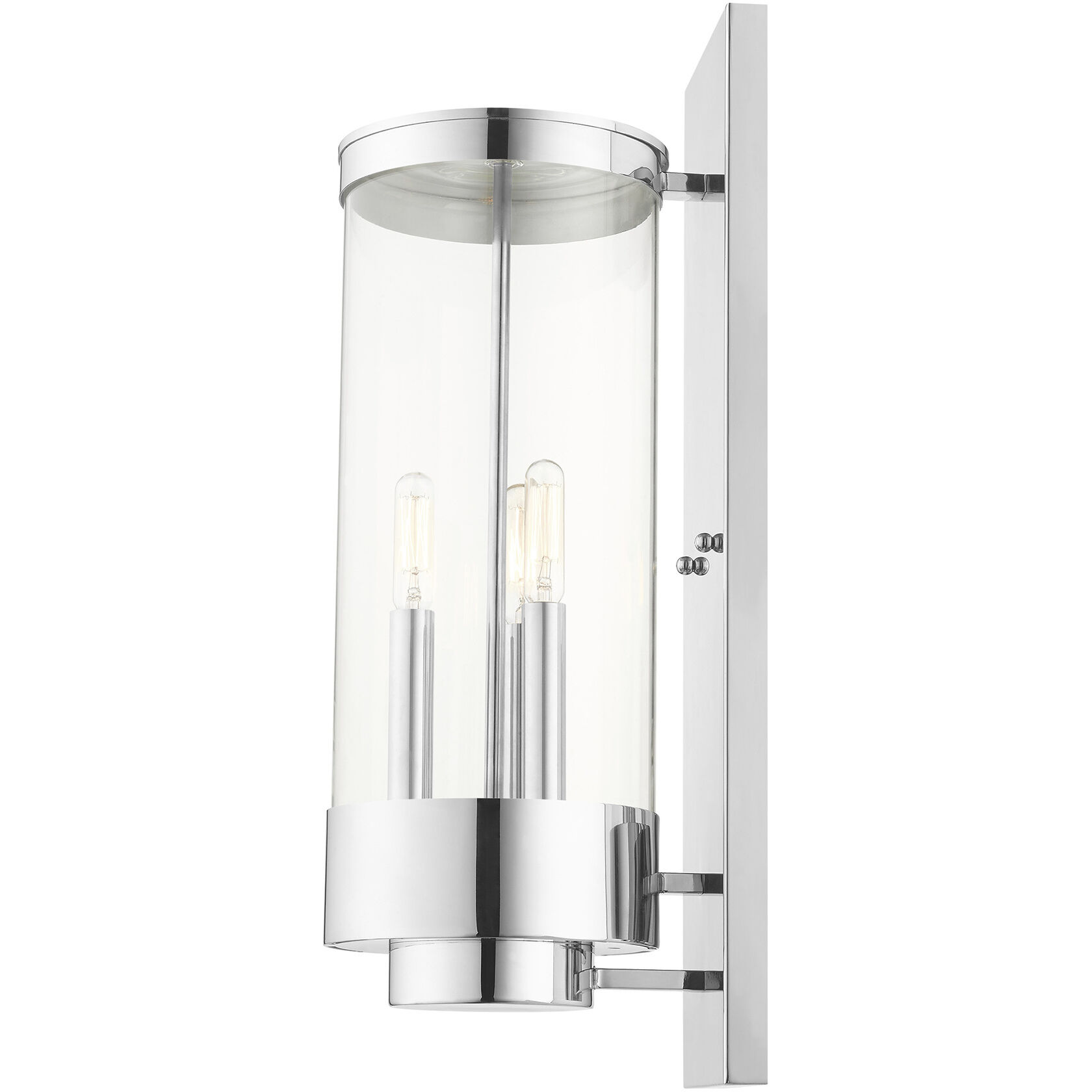 Hillcrest 3 Light 20.5 inch Polished Chrome Outdoor Wall Lantern
