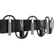 Darden 3 Light 28 inch Matte Black/Painted Chrome Bath Vanity Light Wall Light