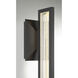 Aelin LED 14 inch Matte Black Outdoor Wall Sconce