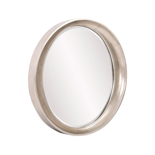 Ellipse 39 X 35 inch Silver Leaf Wall Mirror
