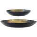 Anita Black and Gold Charger Plates