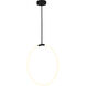Hoops LED 5 inch Black Chandelier Ceiling Light