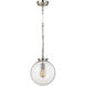 Gramercy 1 Light 11 inch Polished Nickel with Clear Mini Pendant Ceiling Light
