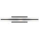 Dex 3 Light 4.75 inch Midnight Black Bath Vanity Wall Light