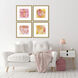 Heart of Hearts Pink and Orange and Red and Yellow Framed Art