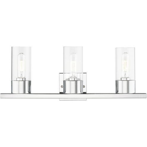 Carson 3 Light 23 inch Polished Chrome Vanity Sconce Wall Light