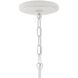 Seabrook 1 Light 24 inch Textured Plaster Chandelier Ceiling Light, Drum