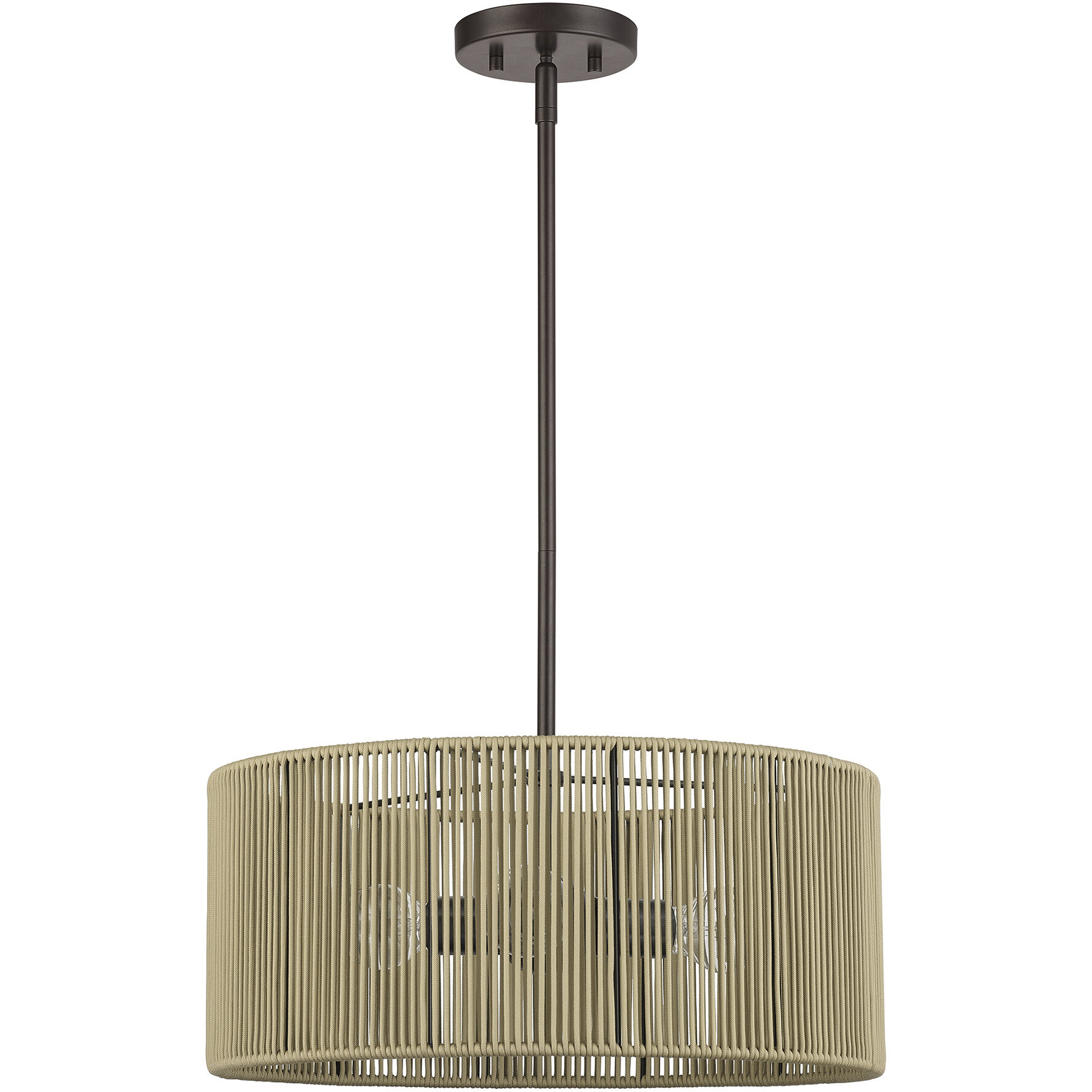 Acordia 3 Light 18 inch English Bronze Pendant Chandelier Ceiling Light