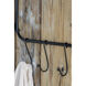 Anita 20 inch Brown/Black Wall Shelf