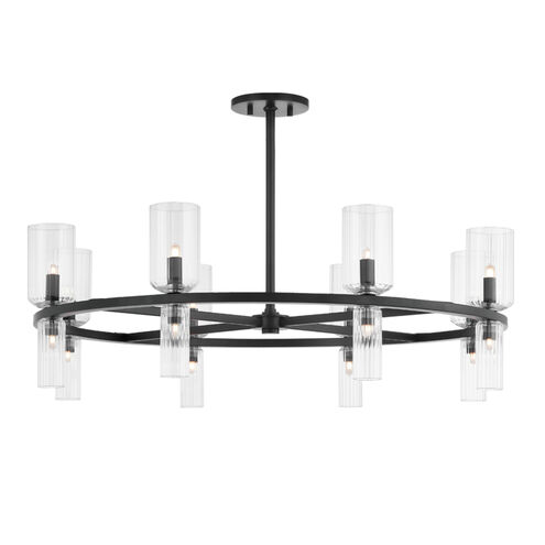 Tabitha LED 34 inch Soft Black Chandelier Ceiling Light