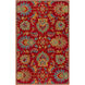Caesar 96 X 60 inch Dark Red/Teal/Mustard/Dark Green/Burnt Orange Rugs