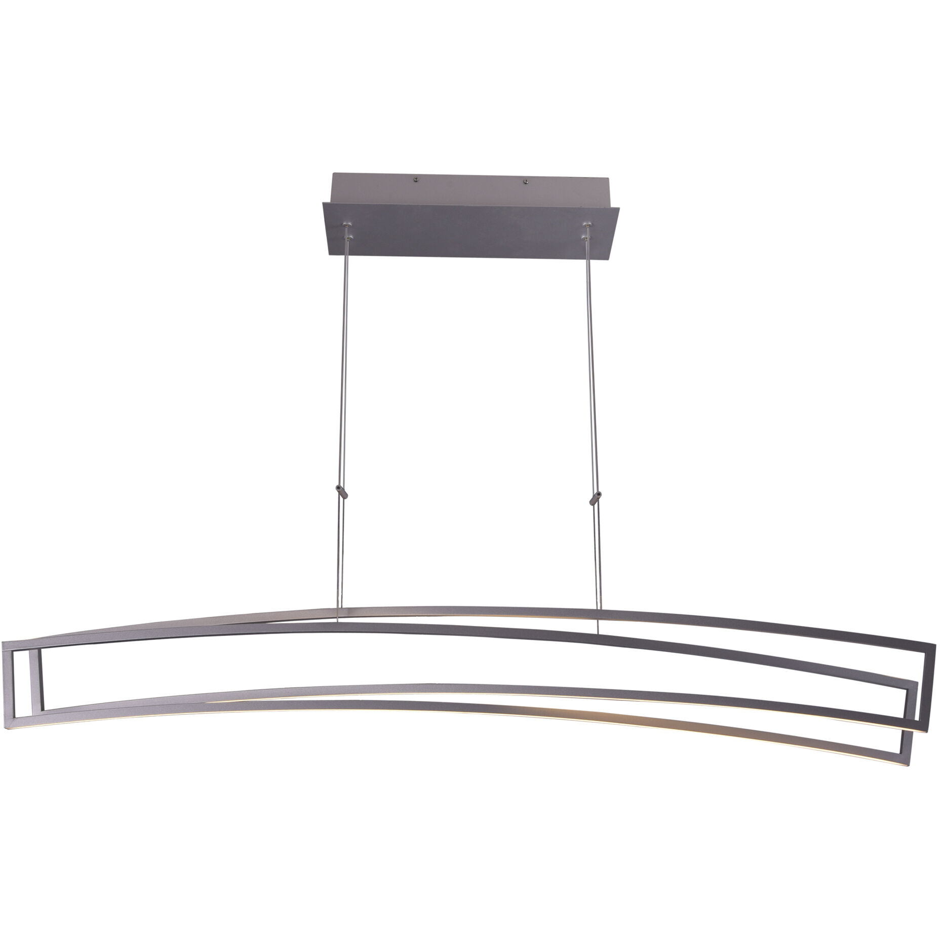 Sirius Linear Chandelier Ceiling Light in Silver