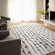 Contemporary Luxe 158 X 118 inch Black/White Rug in 10 x 13