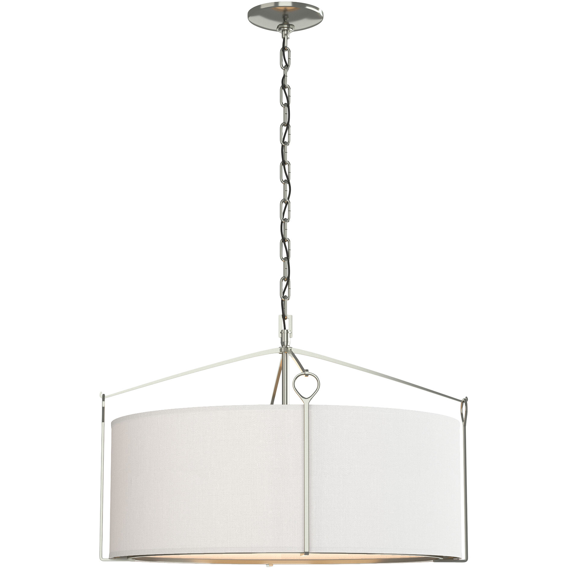 Bow 4 Light 23.8 inch Sterling Pendant Ceiling Light in Natural Anna