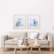 Waterside Collection Blue Framed Art