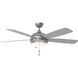 Discus Classic 52 52 inch Brushed Steel with Silver Blades Ceiling Fan