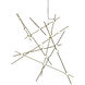 Constellation LED 37.25 inch Satin Brass Chandelier Ceiling Light in 3000K, White, Standard Suspension