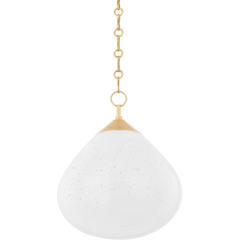 Semilla 1 Light 14 inch Vintage Brass Pendant Ceiling Light