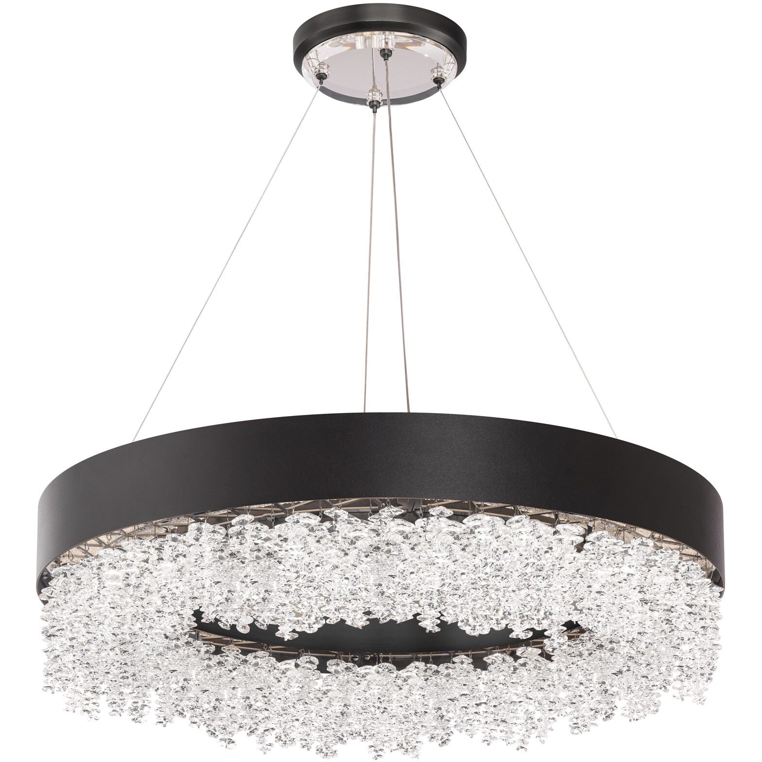 Soleil LED 26 inch Black Pendant Ceiling Light, Schonbek Signature