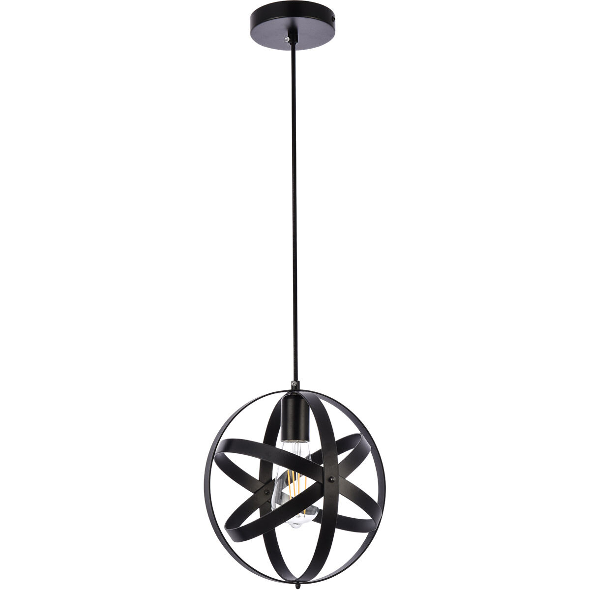 Celeste 1 Light 9.8 inch Black Pendant Ceiling Light