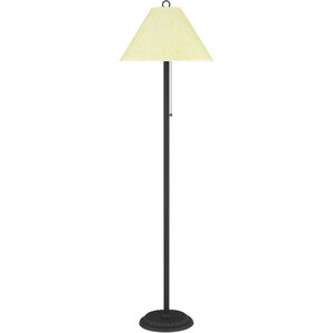 Candlestick 57 inch 100 watt Black and Rust Floor Lamp Portable Light