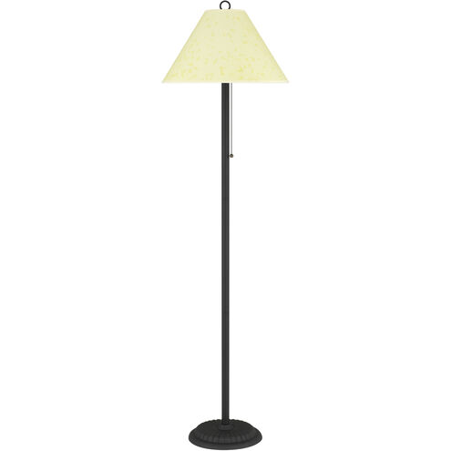 Candlestick 57 inch 100 watt Black and Rust Floor Lamp Portable Light