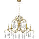 Amara 5 Light 38 inch Gilded Gold Chandelier Ceiling Light