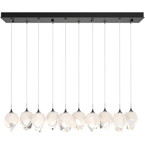 Chrysalis 10 Light 8.5 inch Ink Pendant Ceiling Light in White Crystal, Small