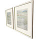 Serene is Sea White and Beige and Blue and Green Framed Art