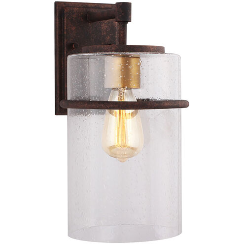 Brandel 1 Light 15 inch Rust Outdoor Wall Sconce