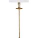 Clove Stem 28.5 inch 60.00 watt Antique Gold Leaf Table Lamp Portable Light, Buffet Lamp