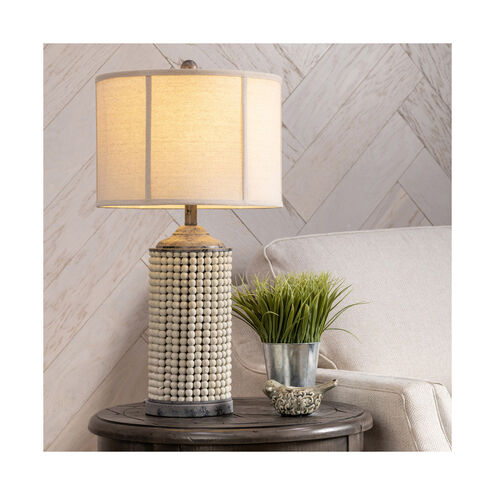 Amelia 29 inch 150.00 watt Handfinished Natural and Gray Table Lamp Portable Light