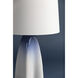 Chappaqua 26.5 inch 60.00 watt Aged Brass and Gloss Sky Ombre Ceramic Table Lamp Portable Light