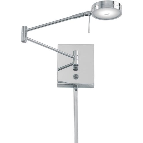 George's Reading Room 4.5 inch 8.00 watt Chrome Swing Arm Wall Lamp Wall Light, Pharmacy