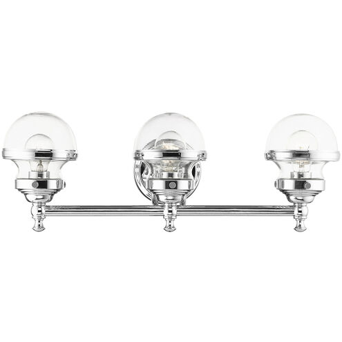 Oldwick 3 Light 24 inch Polished Chrome Vanity Sconce Wall Light