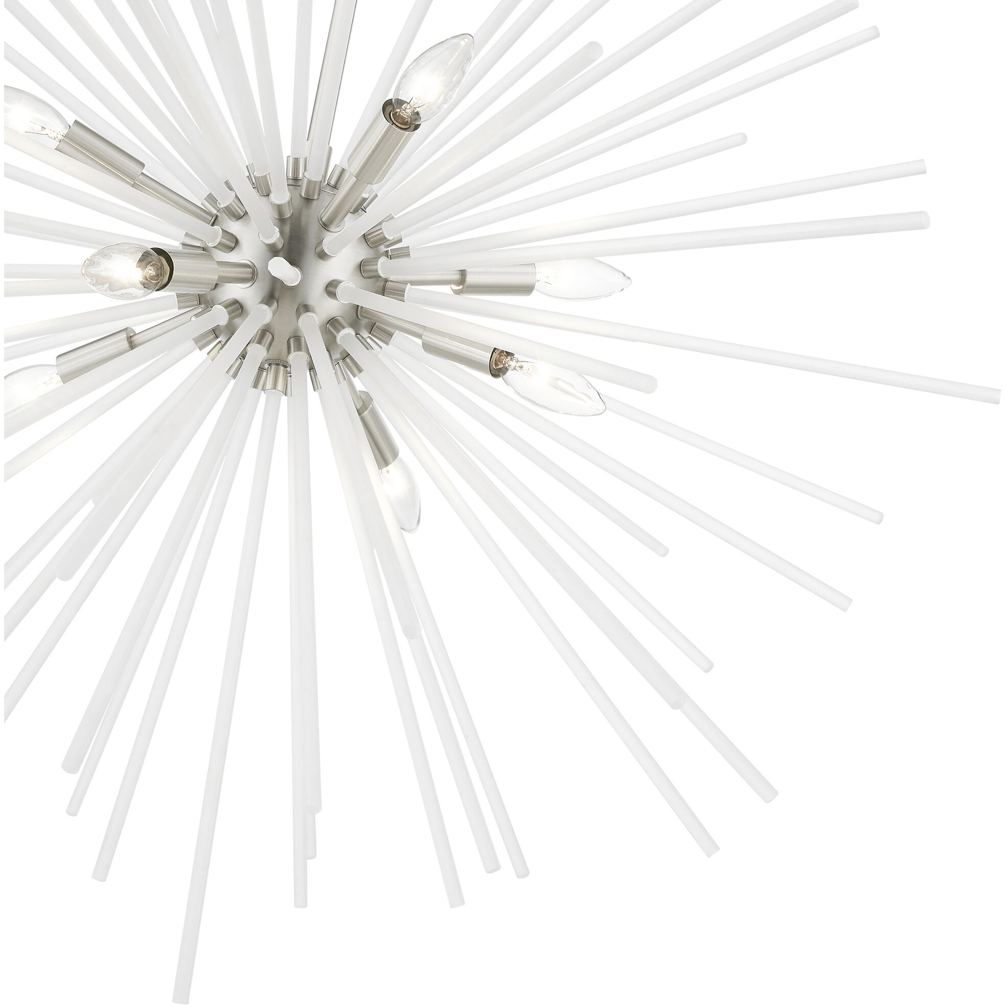 Uptown 8 Light 34 inch Brushed Nickel Foyer Chandelier Ceiling Light, Large