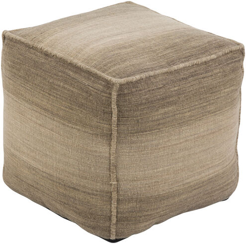 Chaz 18 inch Off-White Pouf