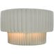 Ambiance 1 Light 10 inch Matte White and Champagne Gold Wall Sconce Wall Light
