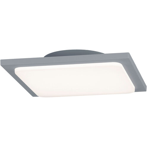 Trave 1 Light 10 inch Titanium and Light Grey Outdoor Flush Mount