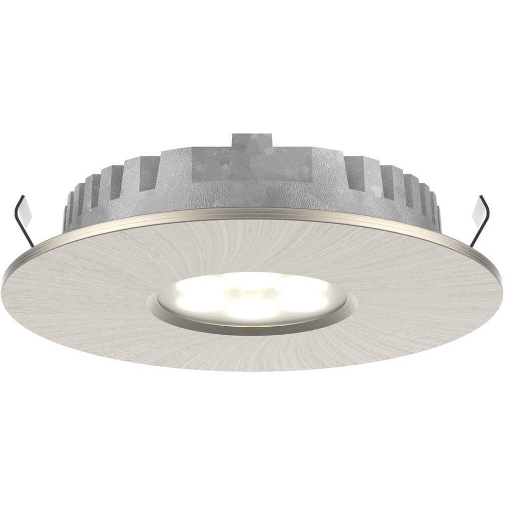 Superpuck Satin Nickel Recessed Puck Light